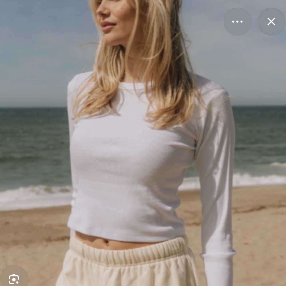 Daily Drills long sleeve white top